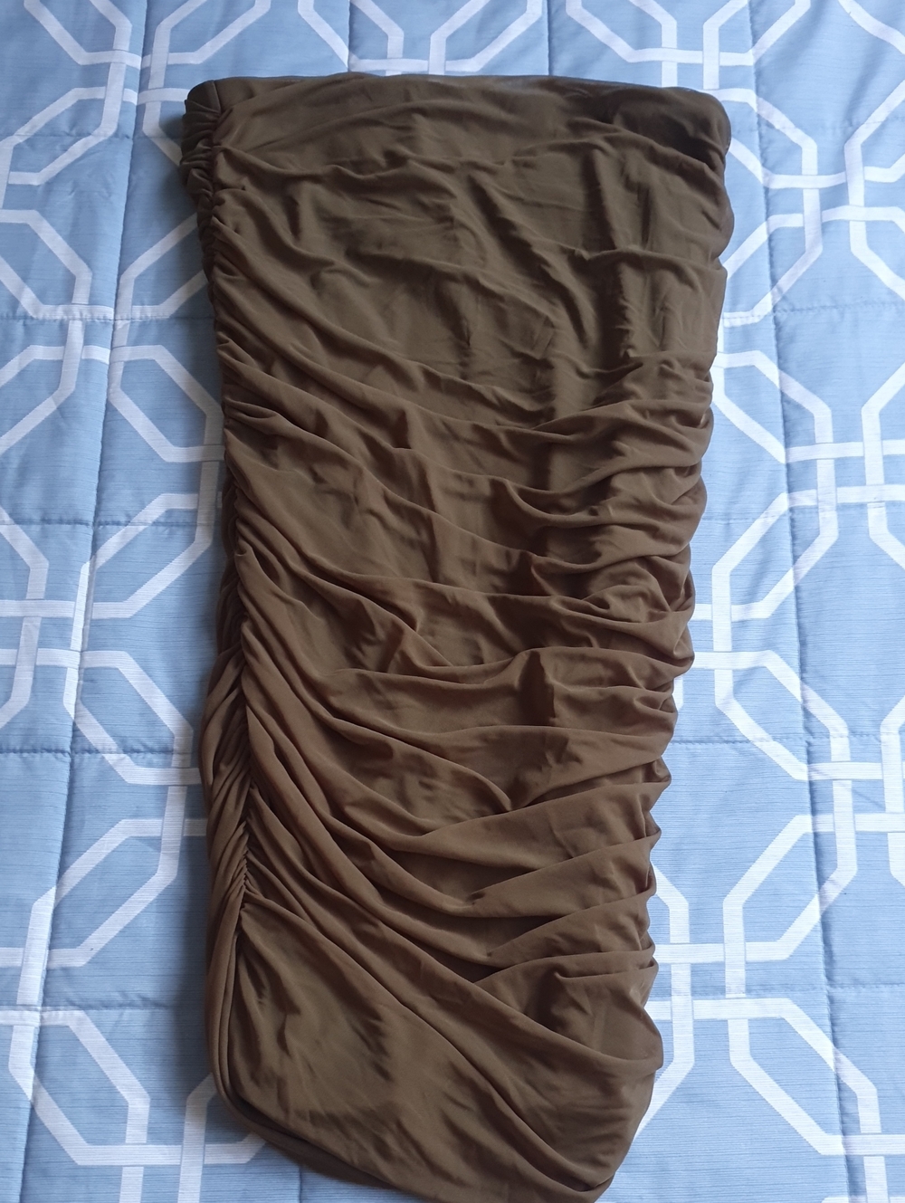 🐞Women’s Ruched Bodycon Skirt - Olive Dark Green